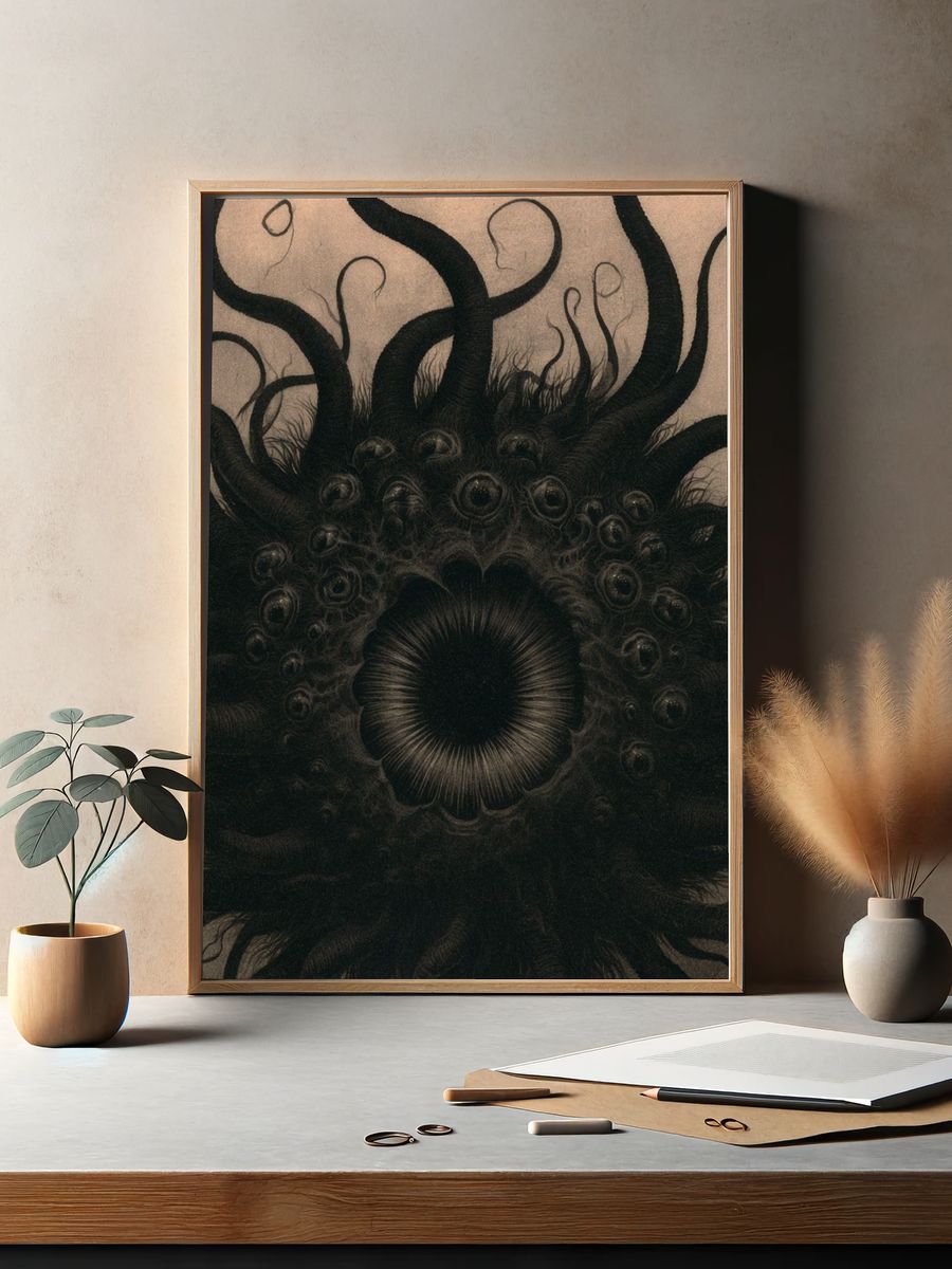 Eldritch Eye Bloom Poster. — room view 2