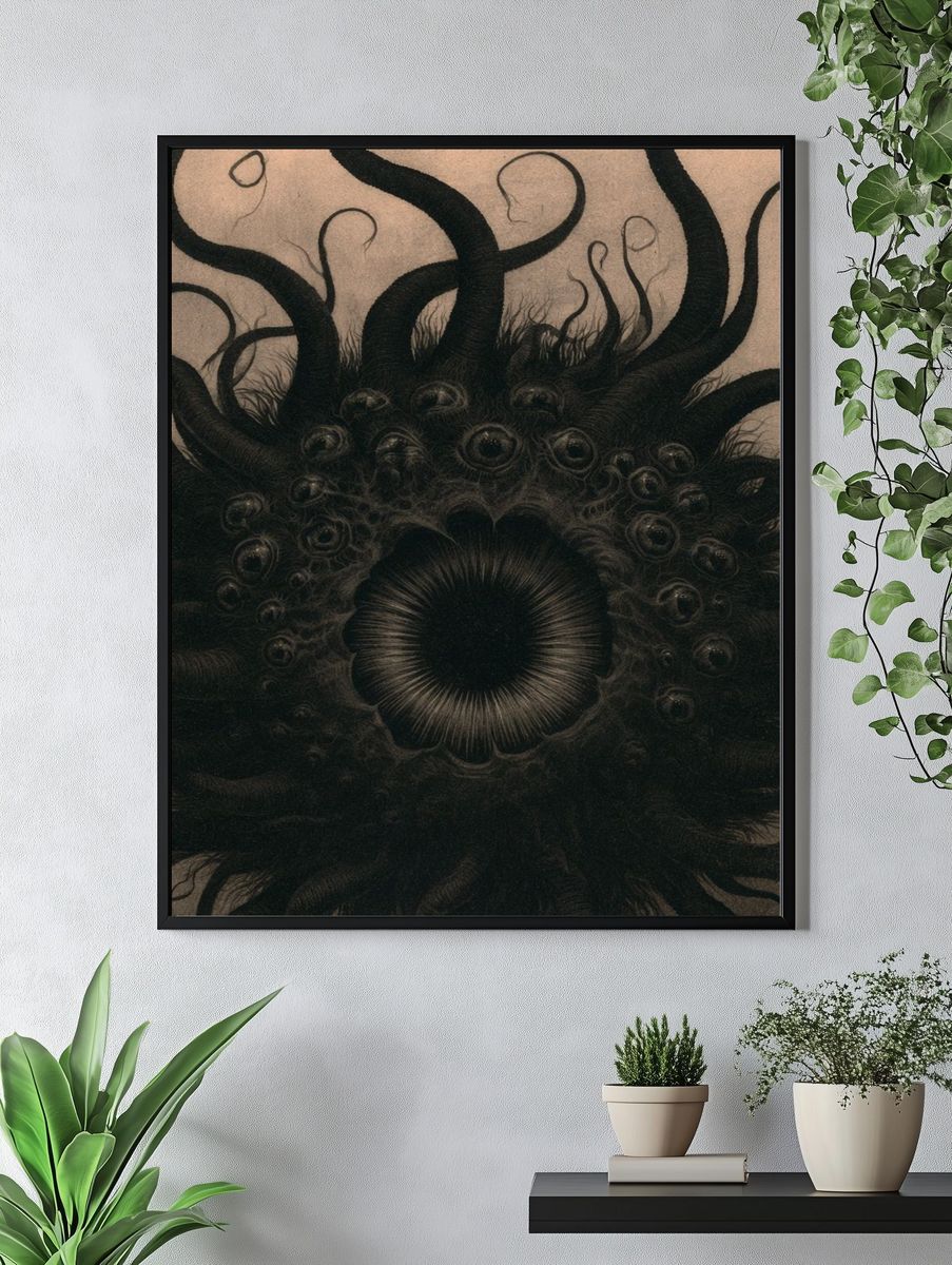 Eldritch Eye Bloom Poster. — room view 4