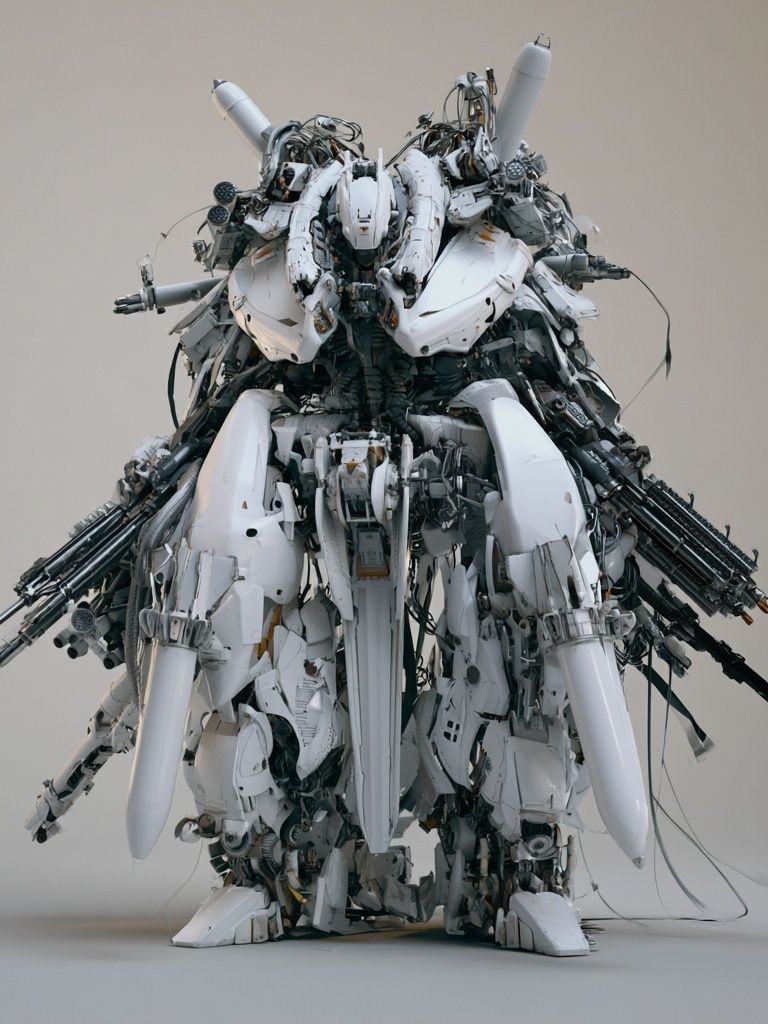 Mecha Robot Sculpture Print. poster detail