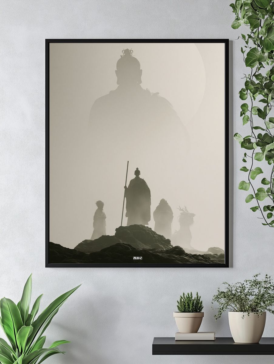 Journey to the West Silhouette Poster. — room view 4