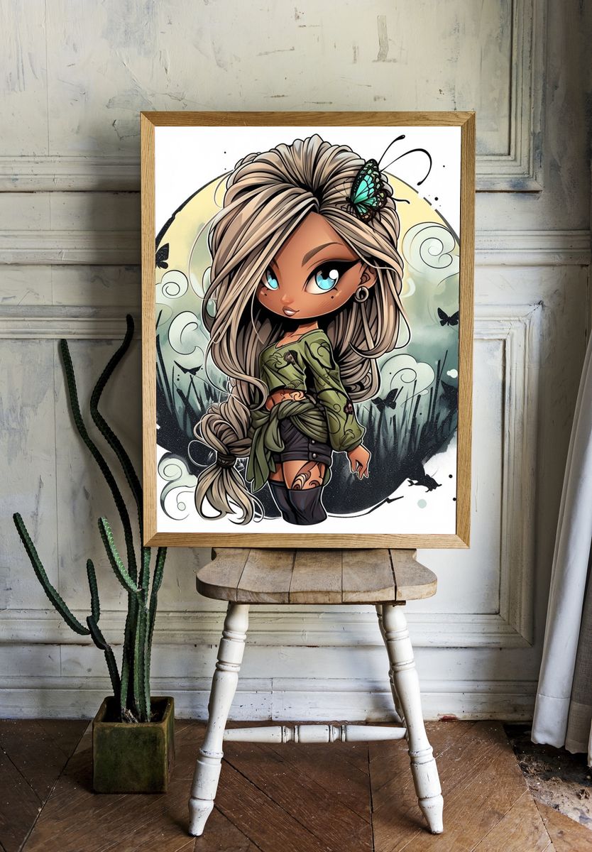 Enchanted Sailboat Forest Poster. room preview
