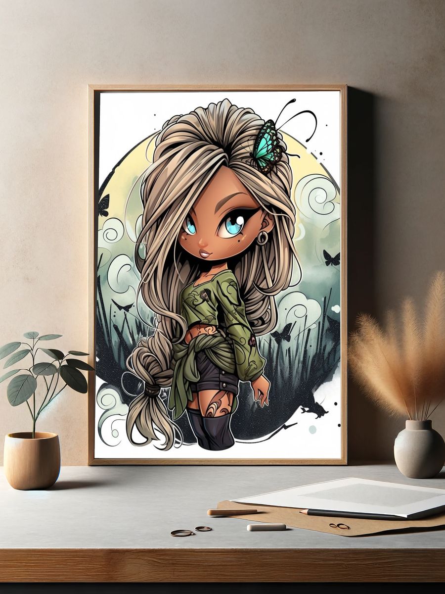 Enchanted Sailboat Forest Poster. — room view 2