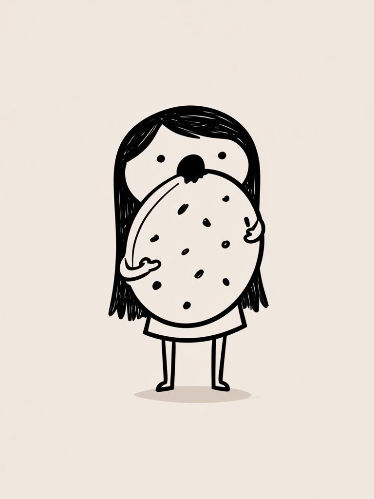 Cookie Girl Cartoon Poster. poster detail
