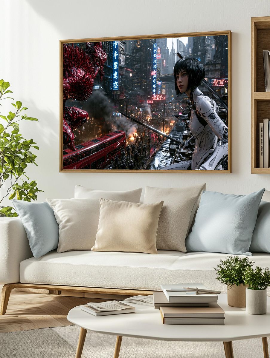 Steampunk Gas Mask Character Poster. — room view 2