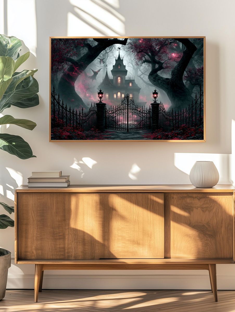 Haunted Gothic Manor Fantasy Poster. — room view 3