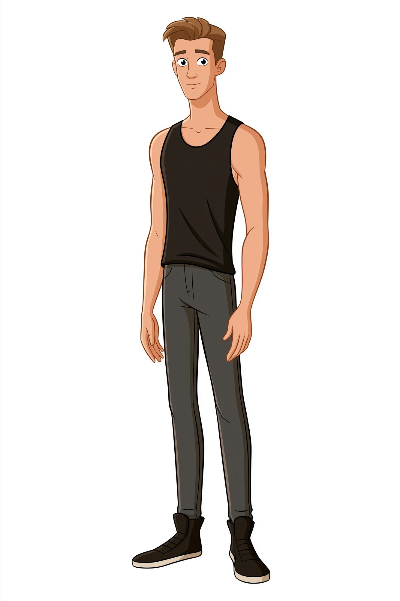 Young Man Character Illustration Poster. poster — illustration art
