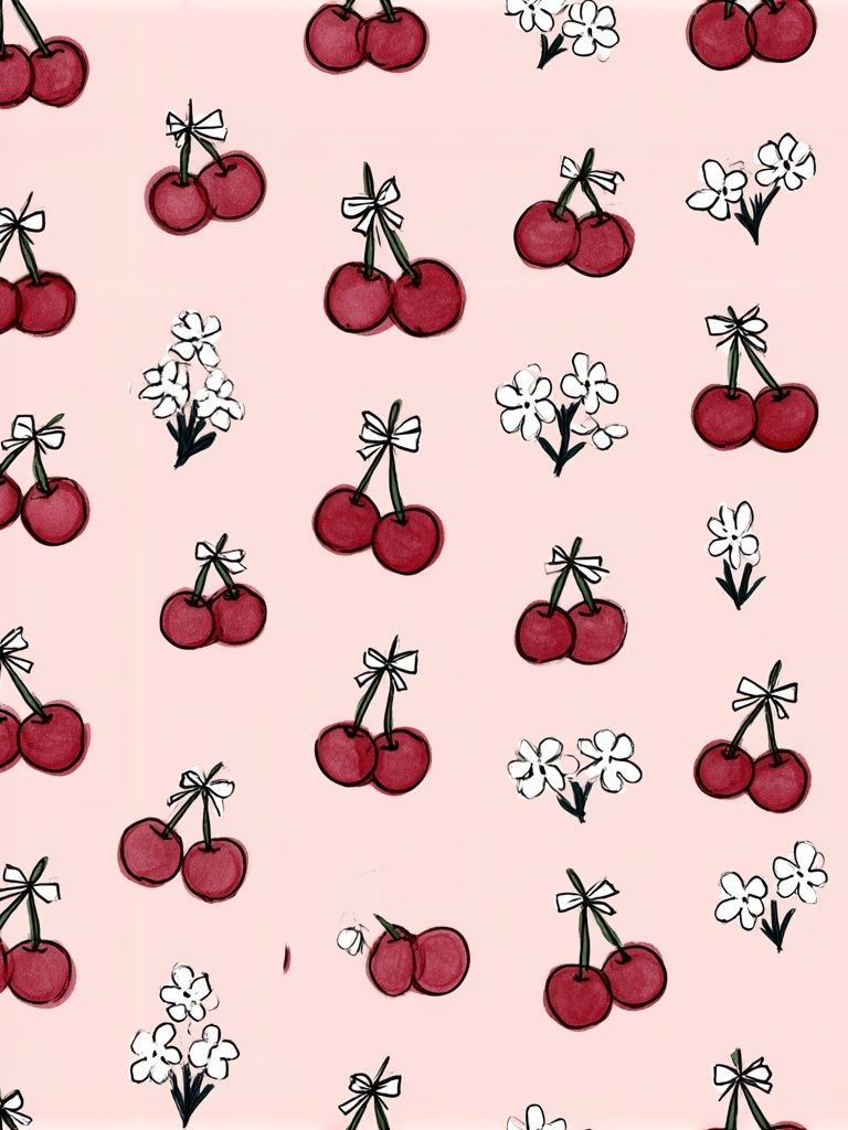 Cherry Blossom Pattern Poster. poster detail