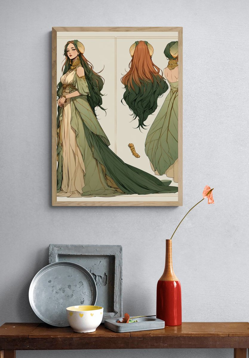 Forest Fairy Character Illustration Poster. — room view 3