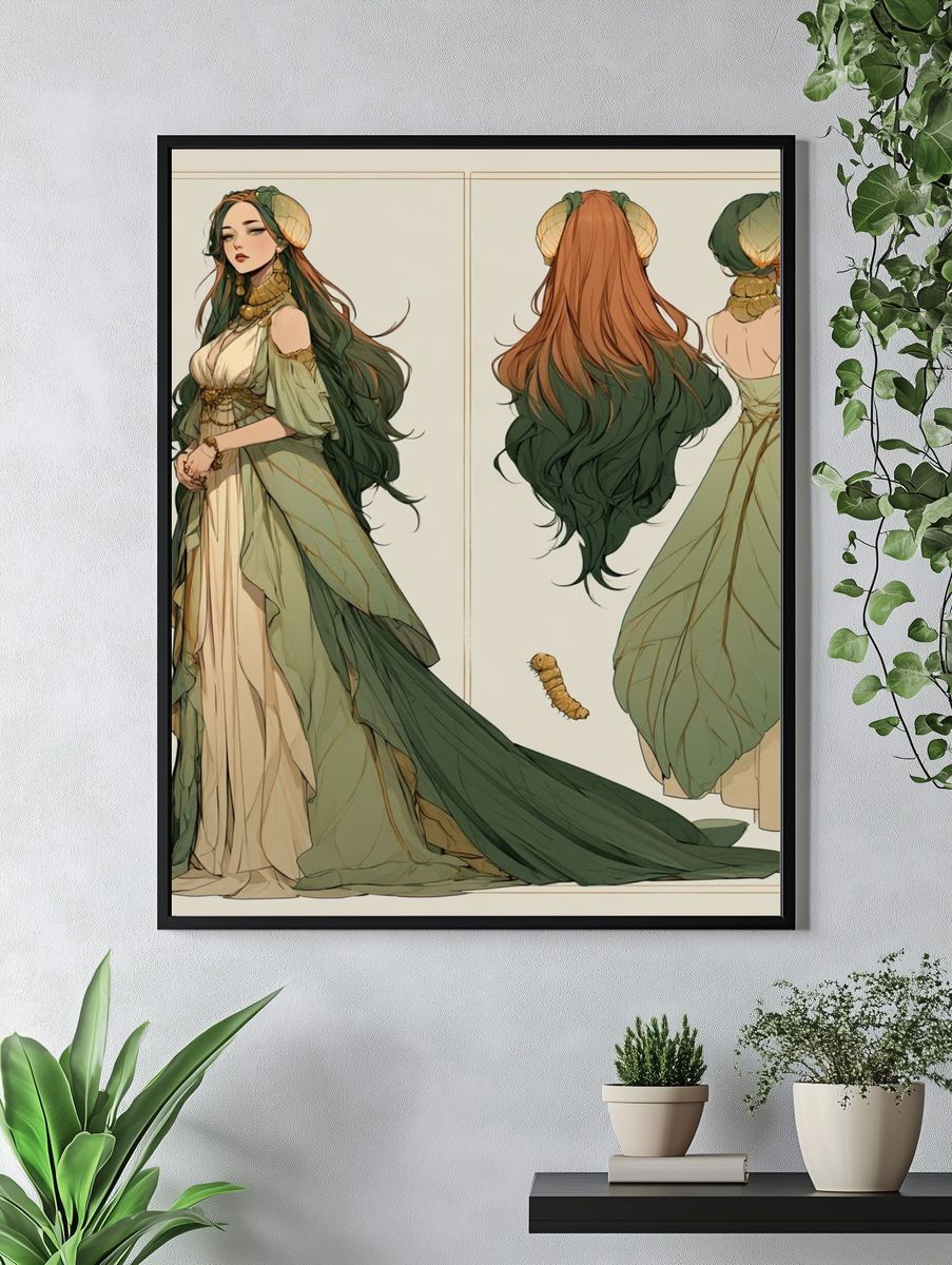Forest Fairy Character Illustration Poster. — room view 4