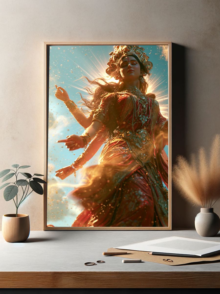 Celestial Goddess Digital Art Poster. — room view 2