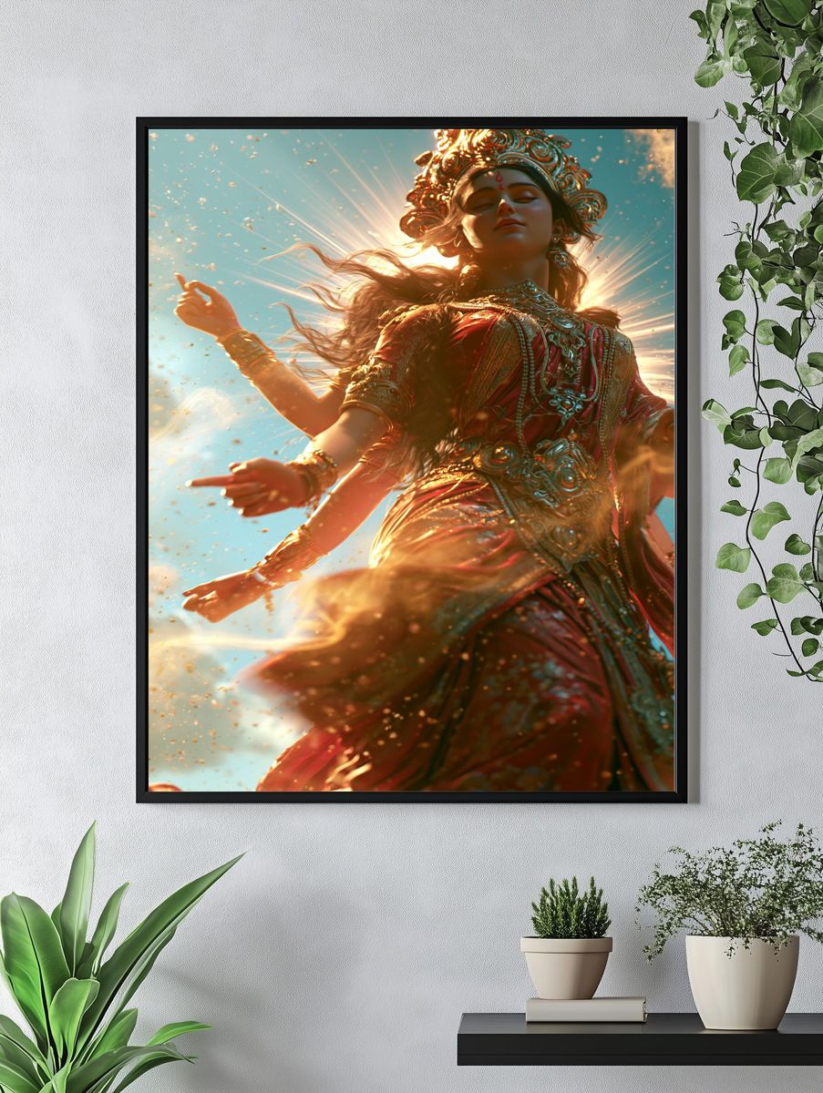 Celestial Goddess Digital Art Poster. — room view 4