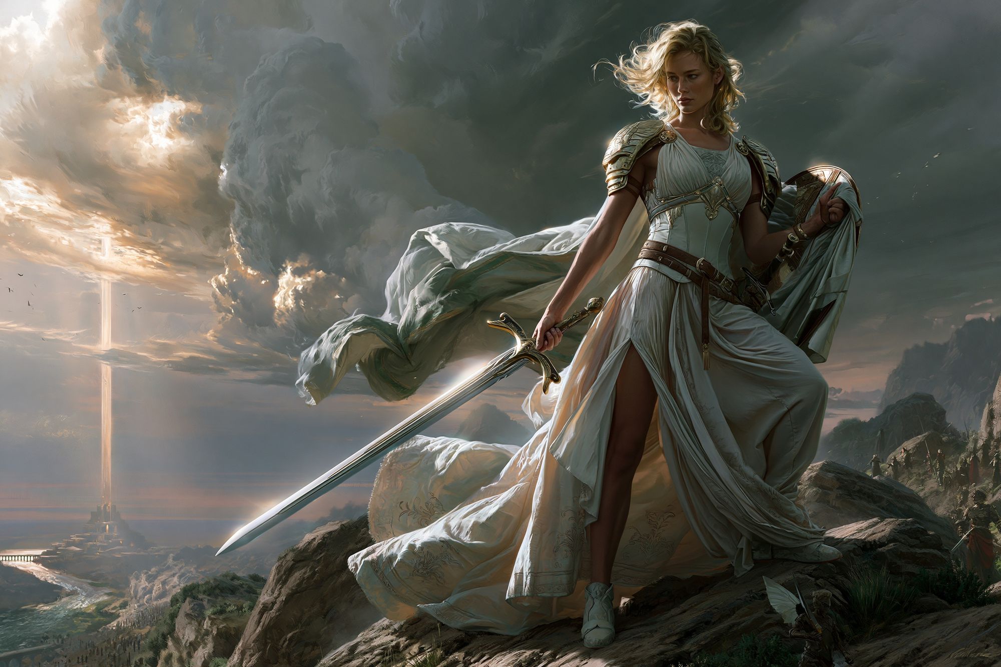 Warrior Queen Fantasy Print. poster detail