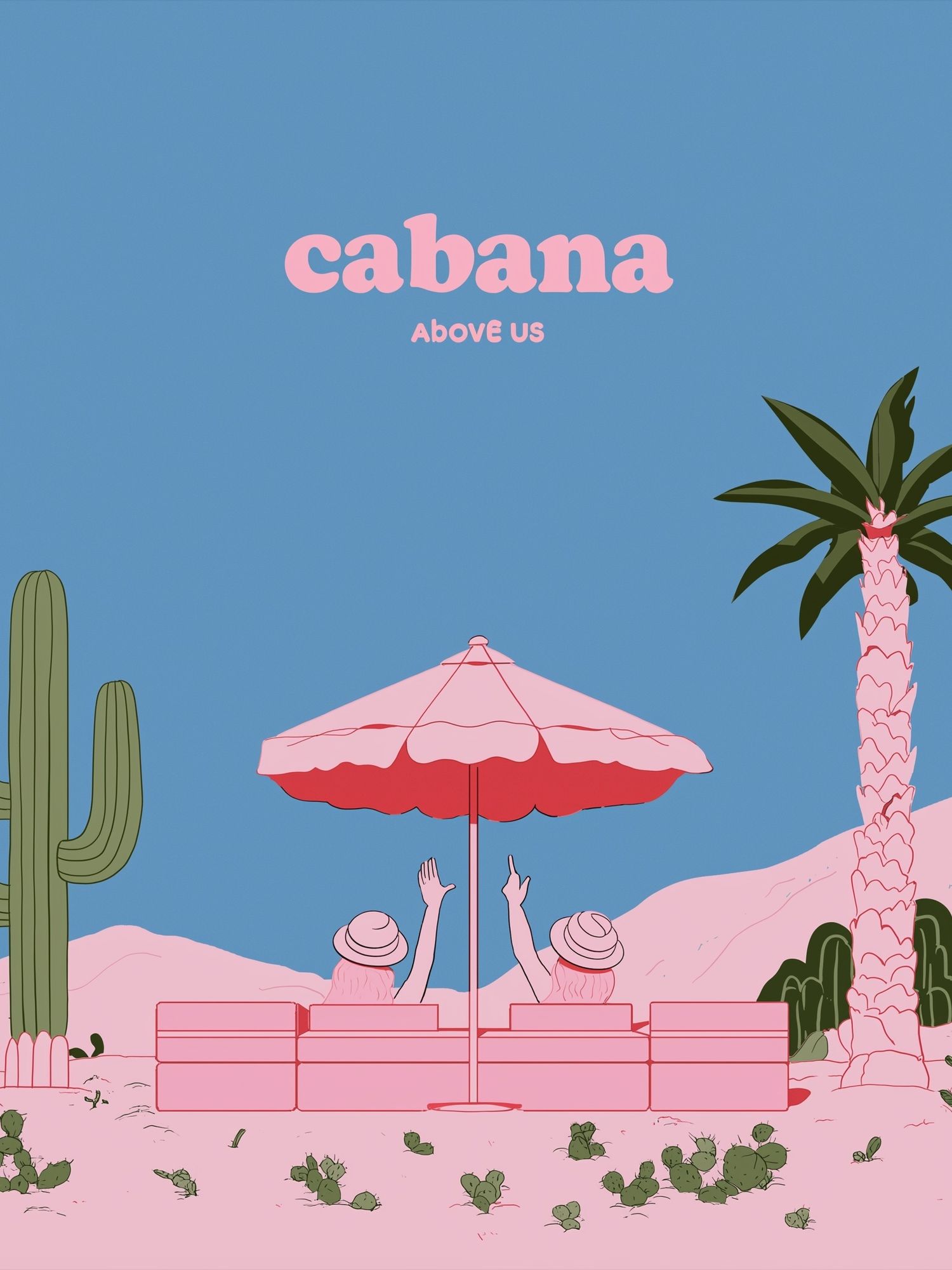 Cabana Above Us Illustration Poster. poster — illustration art
