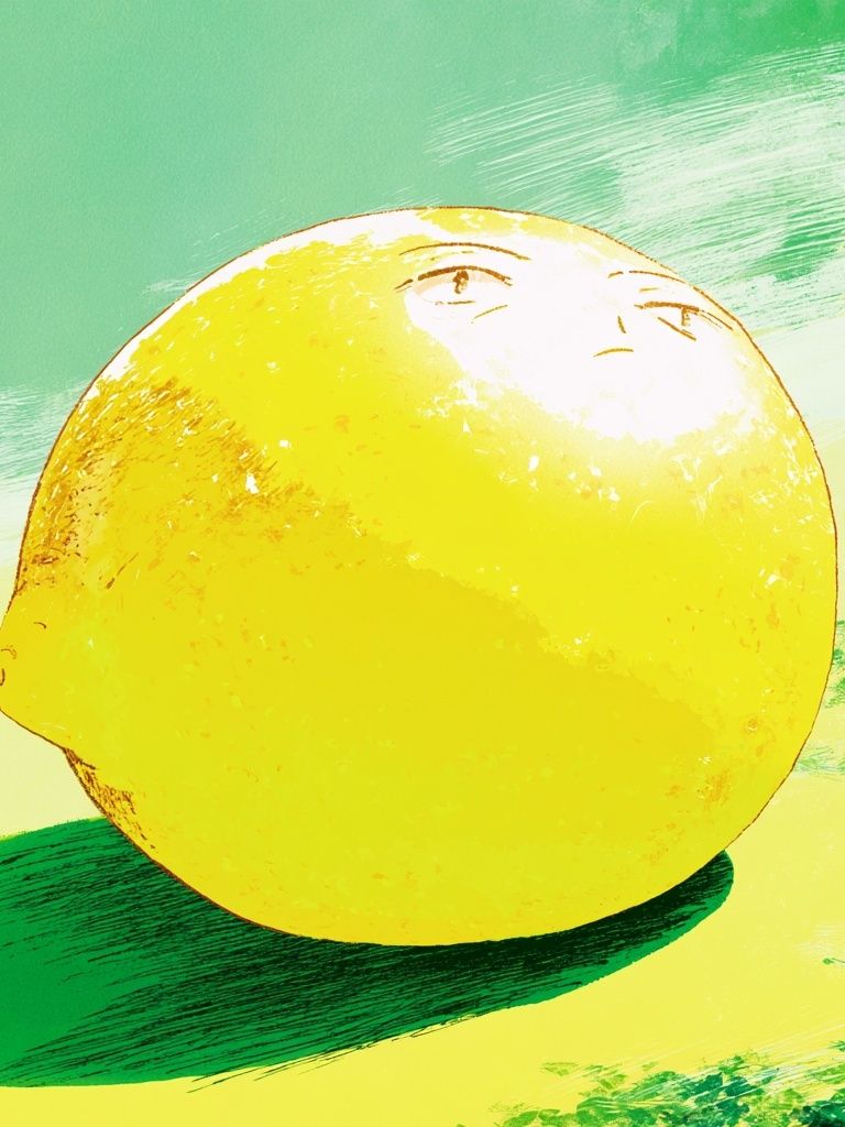 Lemon Still Life Illustration Poster. poster — illustration art