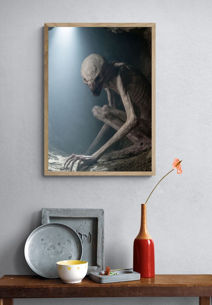 Cave Dweller Creature Poster. — room view 3