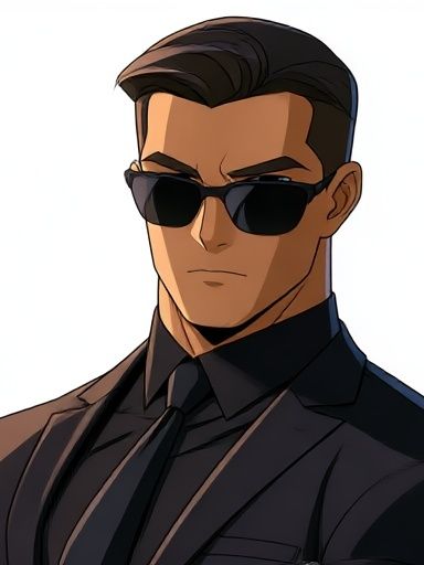Cool Sunglasses Portrait Print. poster — illustration art