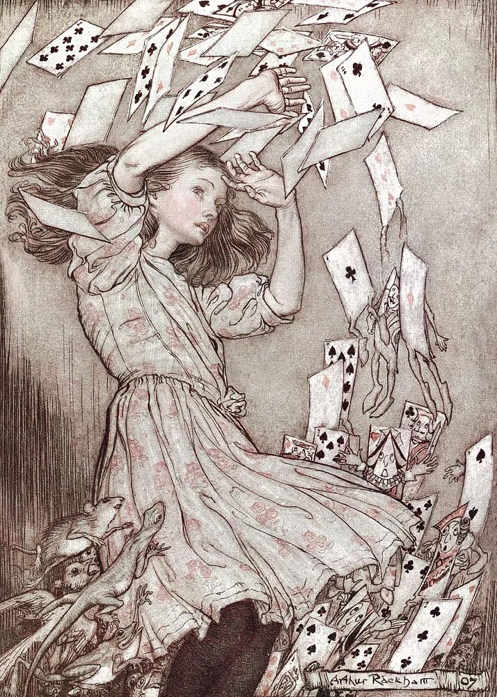 Alice's adventures Wonderland (1907) print. poster detail