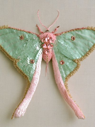 Pastel Moth Illustration Poster. poster