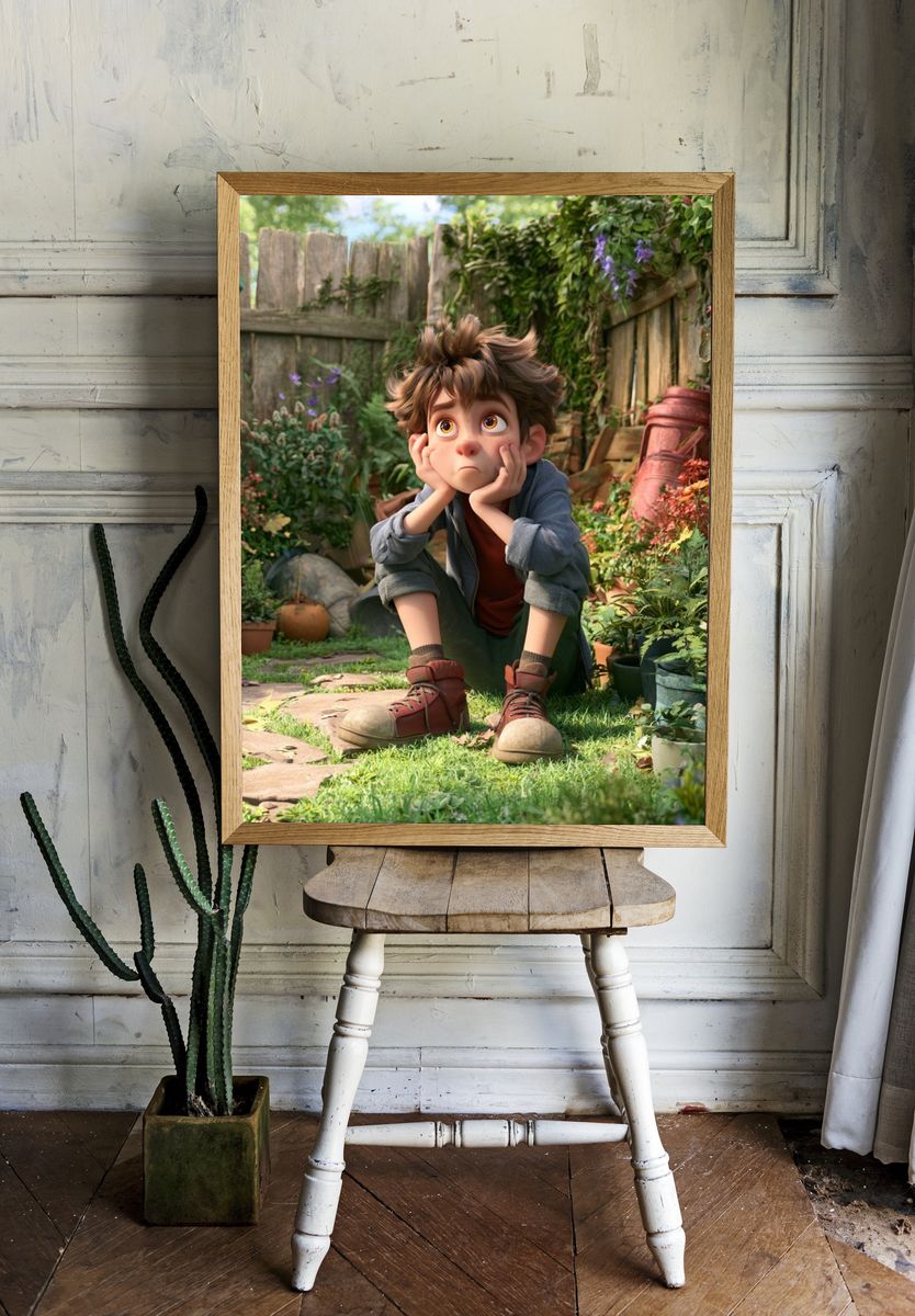 Garden Daydream Illustration Poster. — room view 1