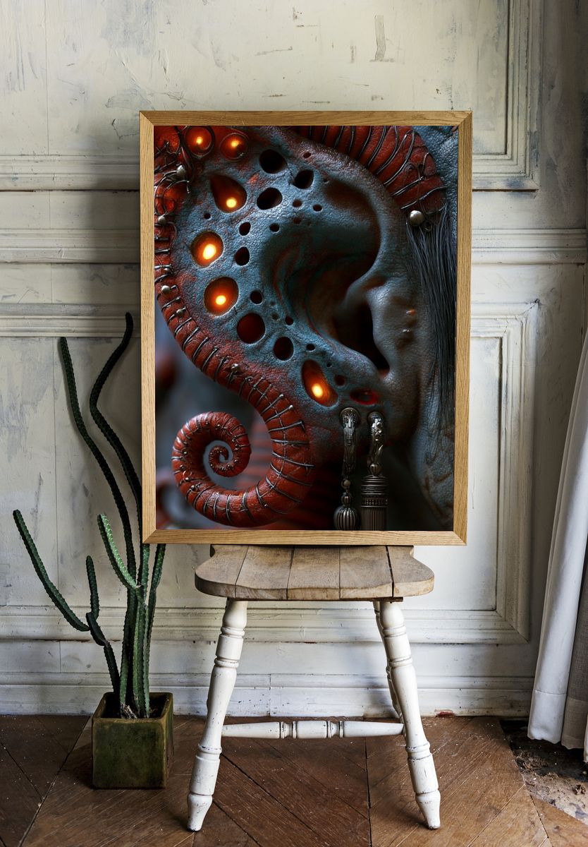 Biomechanical Surrealism Poster. room preview