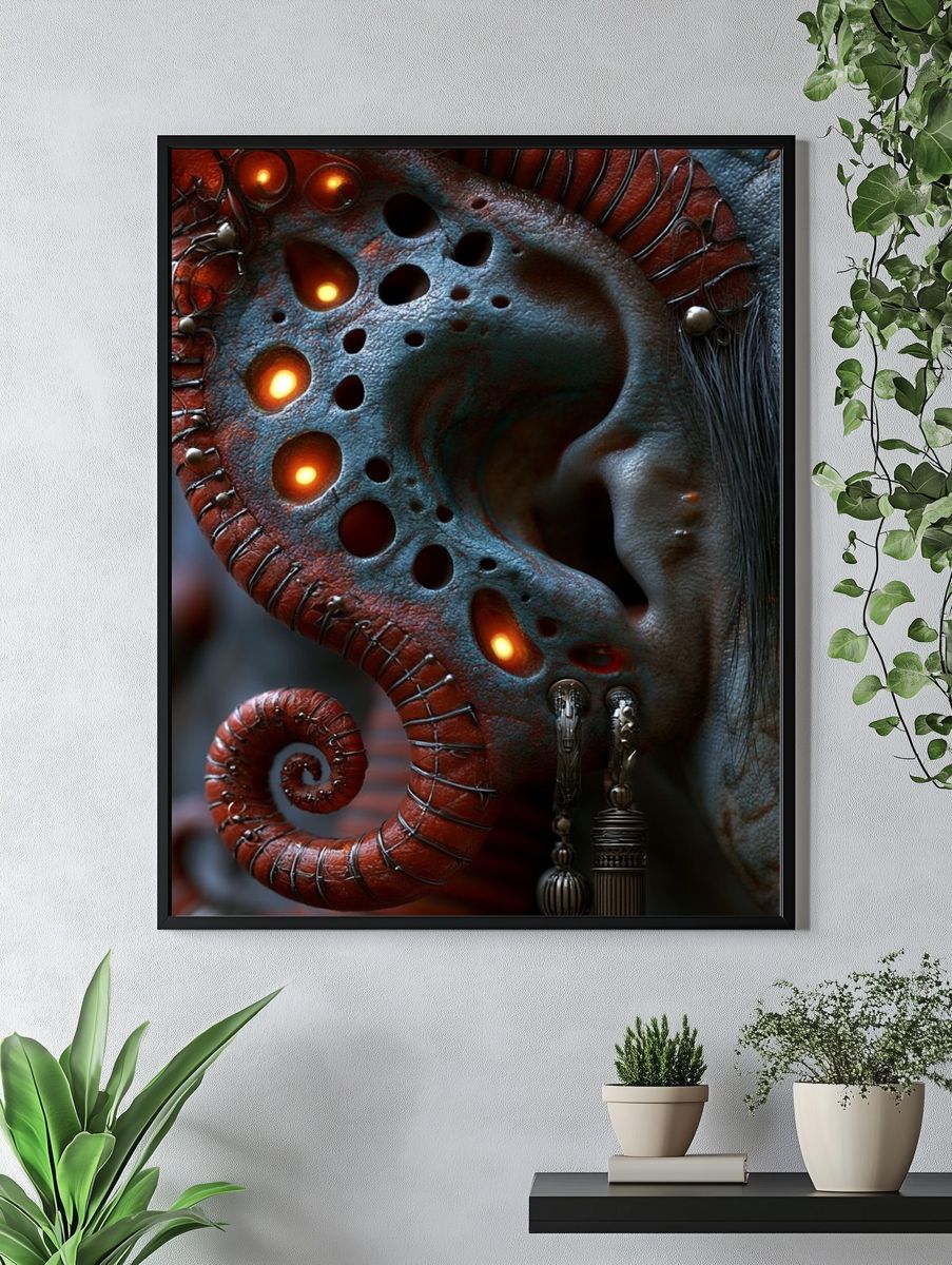 Biomechanical Surrealism Poster. — room view 4