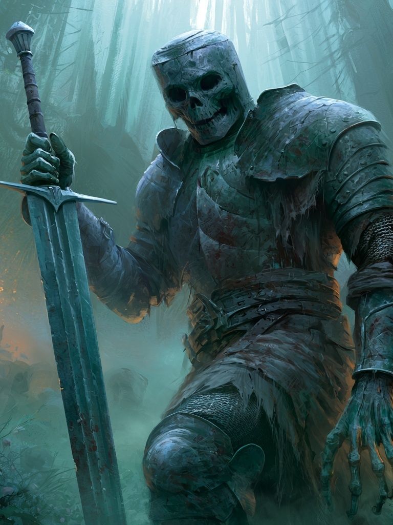 Undead Knight Forest Poster. poster detail