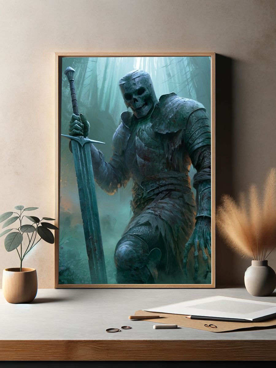 Undead Knight Forest Poster. — room view 2
