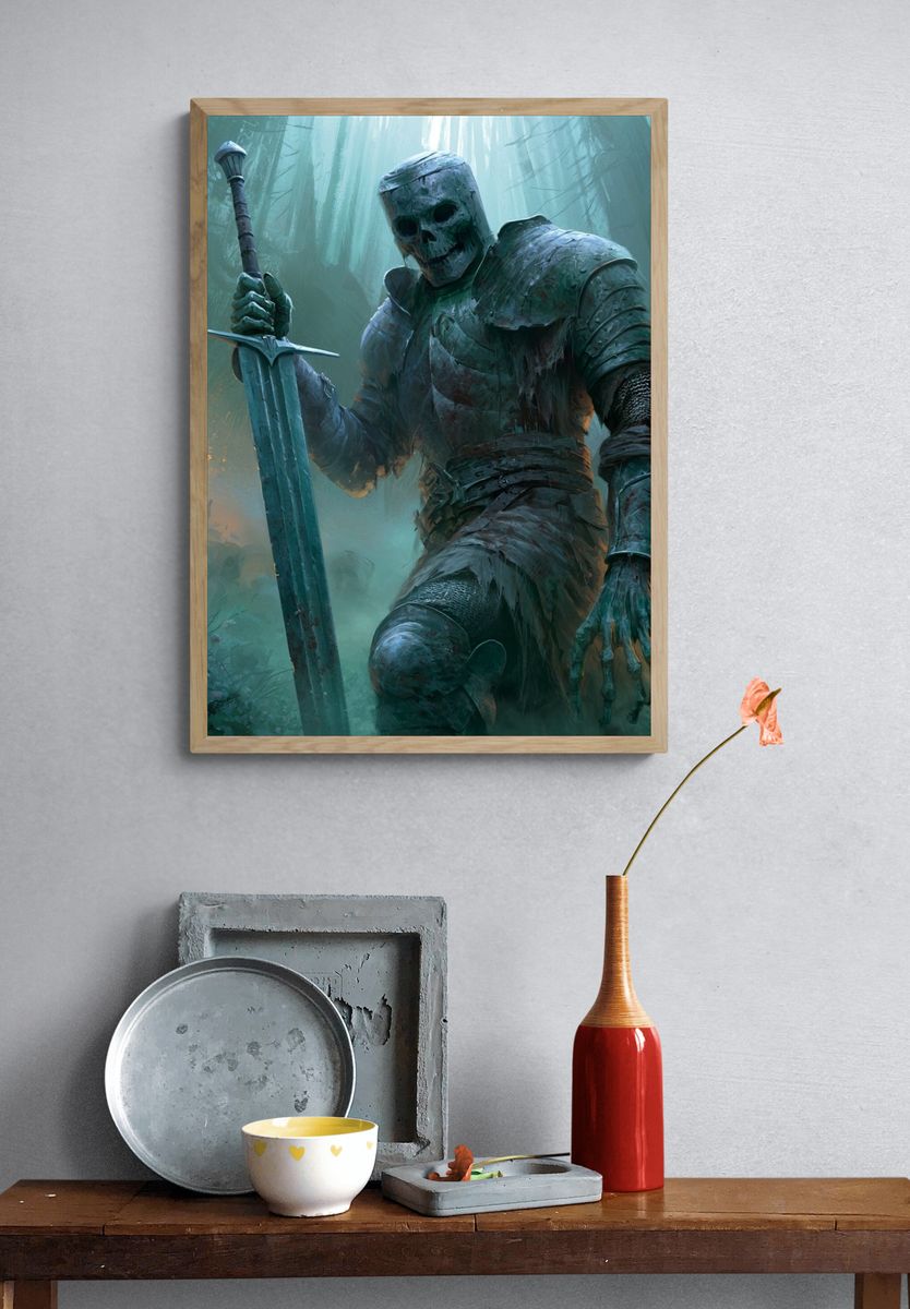Undead Knight Forest Poster. — room view 3