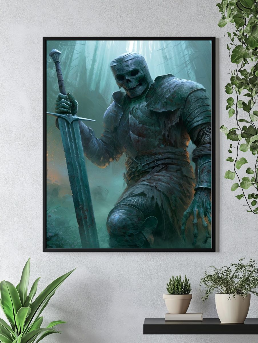 Undead Knight Forest Poster. — room view 4