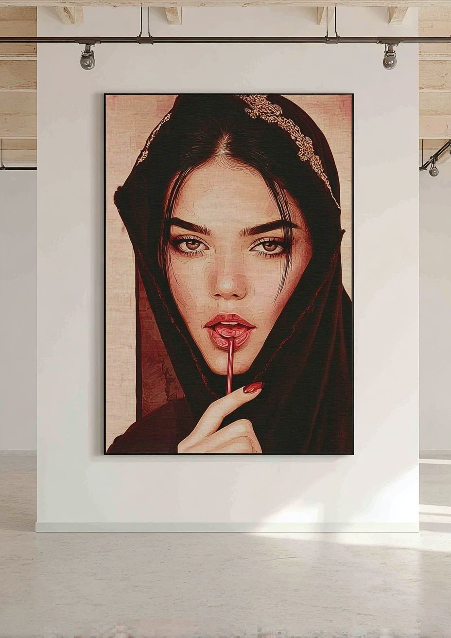 Mystic Portrait Illustration Poster. poster — illustration art