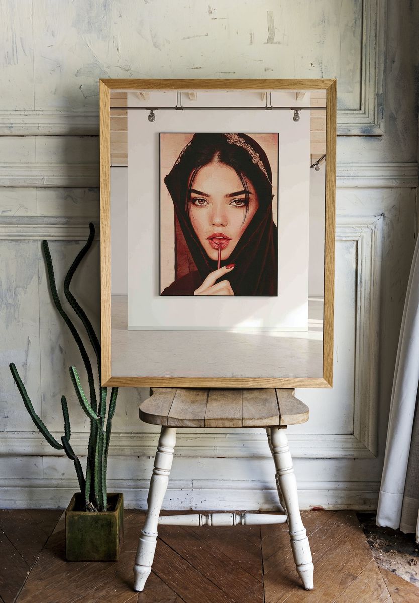 Mystic Portrait Illustration Poster. room preview