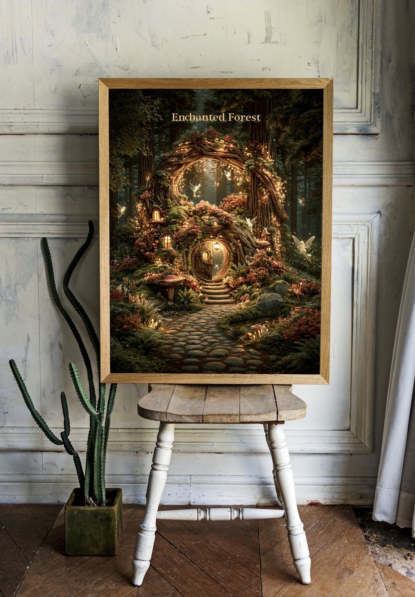 Enchanted Forest Fantasy Poster. — room view 1