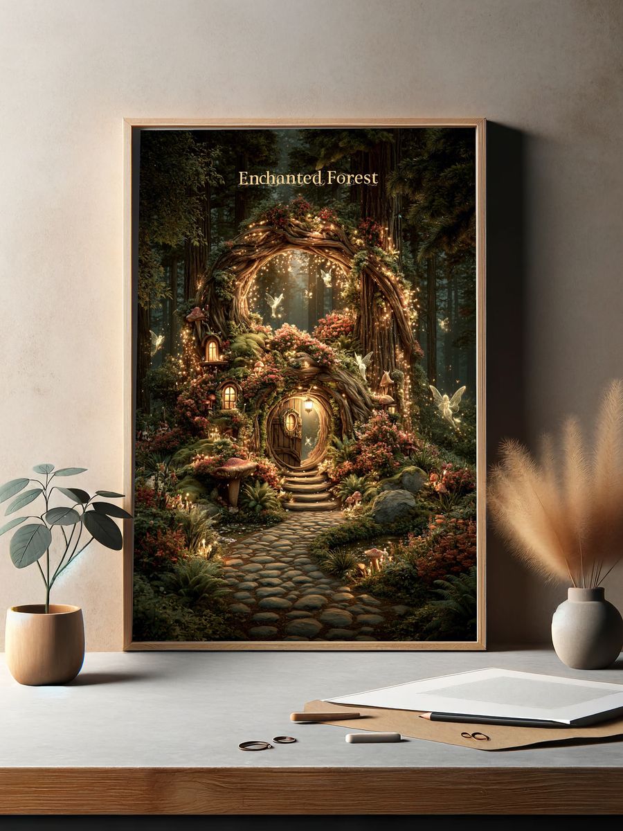 Enchanted Forest Fantasy Poster. — room view 2
