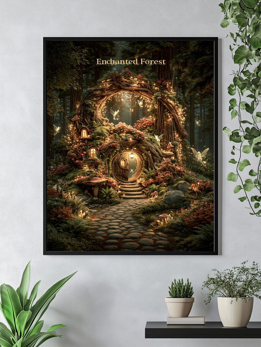 Enchanted Forest Fantasy Poster. — room view 4