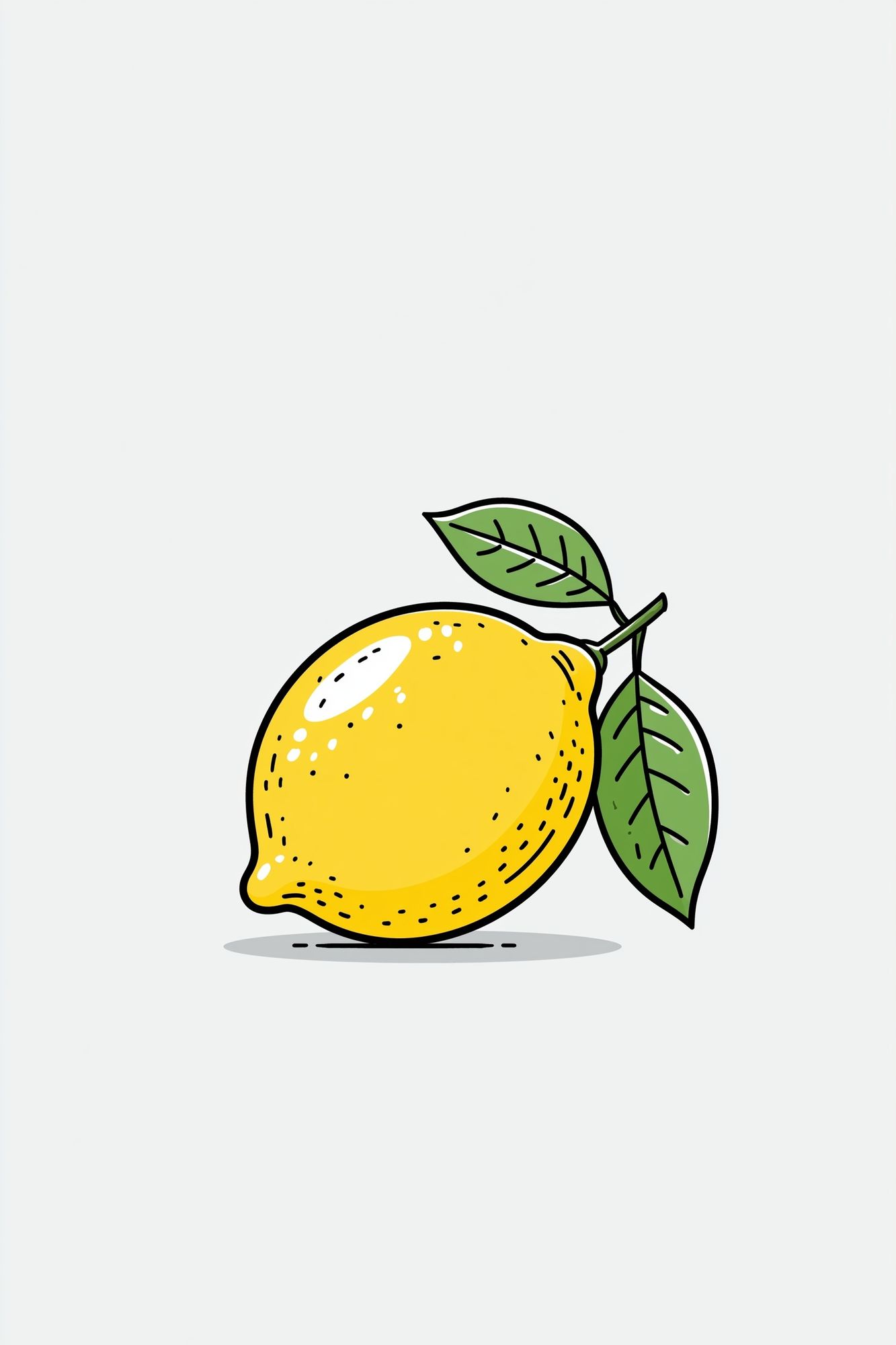 Lemon Illustration Poster. poster detail