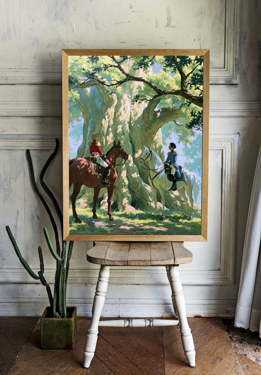 Enchanted Forest Riders Print. room preview