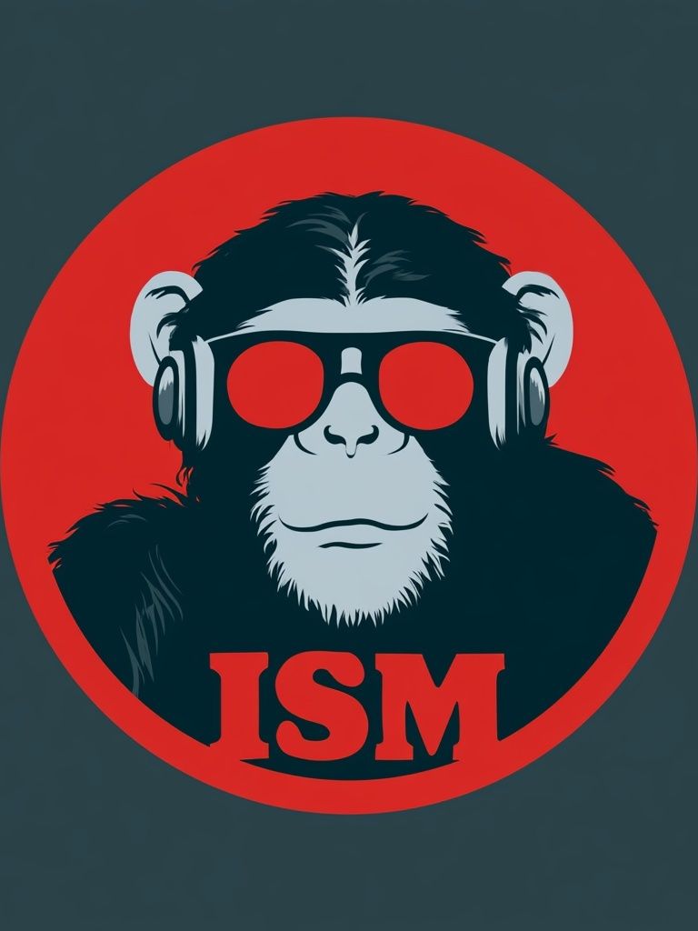 DJ Monkey Pop-Art Poster. poster — illustration art