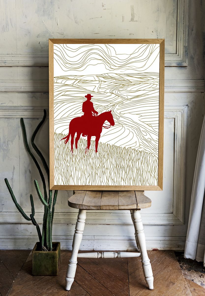 Floating Sneaker Digital Art Poster. room preview