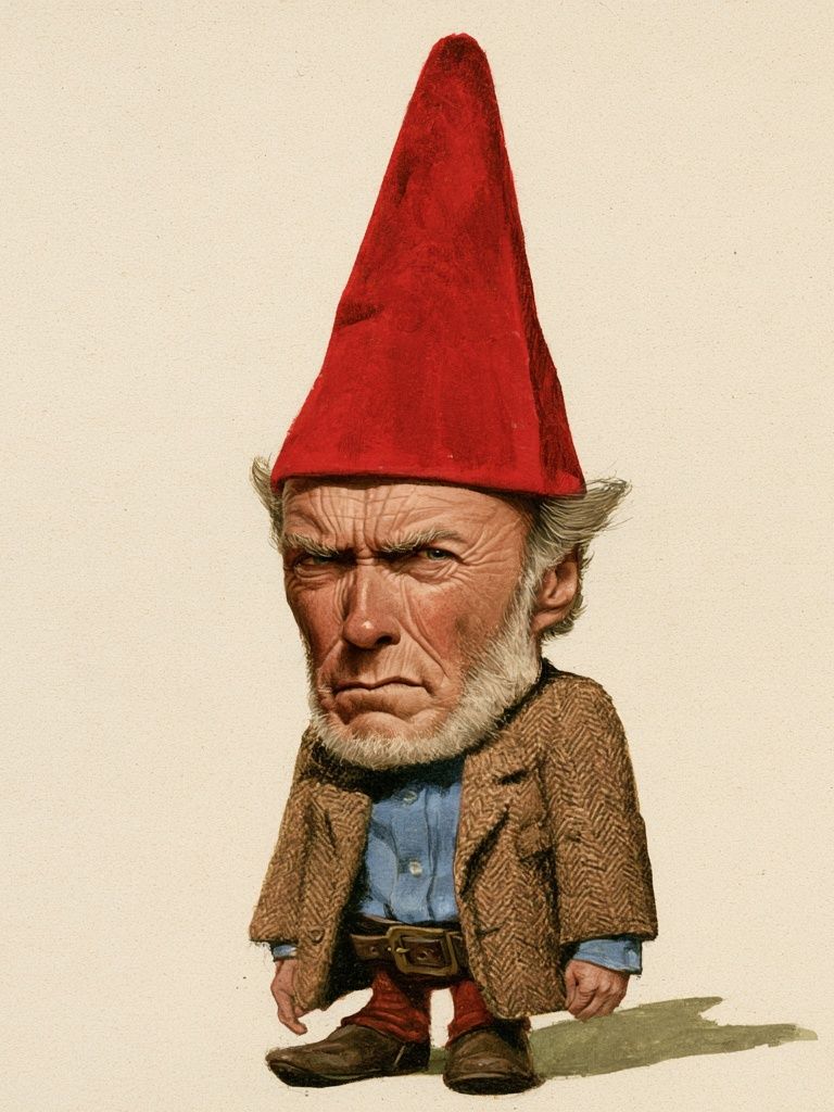 Gnome Portrait Illustration Poster. poster — illustration art