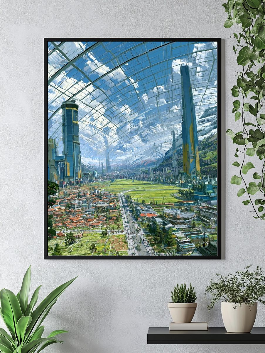Reading Bear Watercolor Print. — room view 4