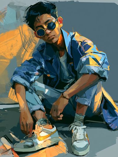 Urban Streetwear Portrait Poster.