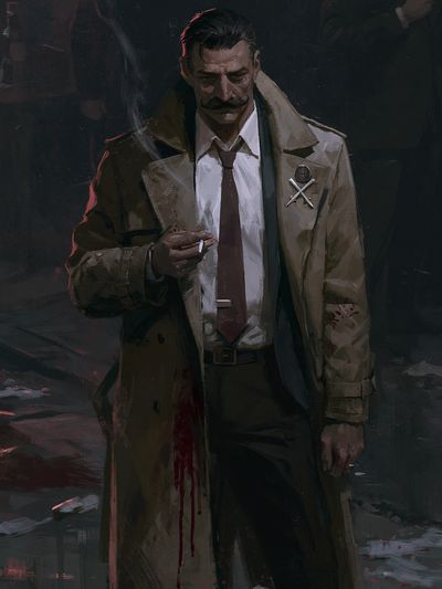 Noir Detective Portrait Poster.