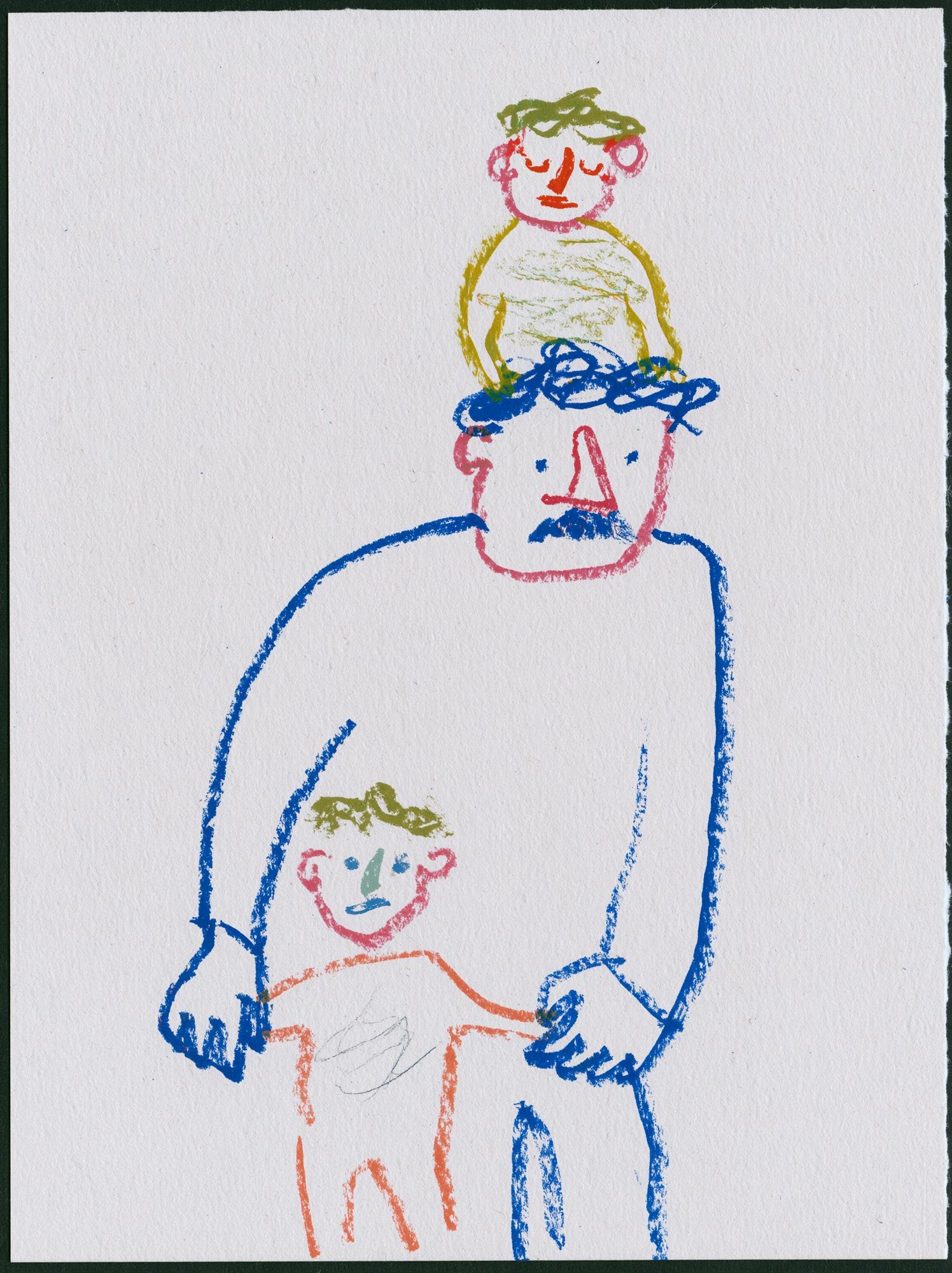 Family Line Drawing Poster. poster — illustration art