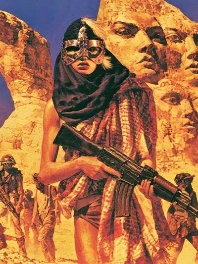 Desert Warrior Surrealism Print. poster