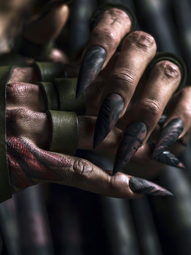 Dark Clawed Hand Illustration Poster. poster detail