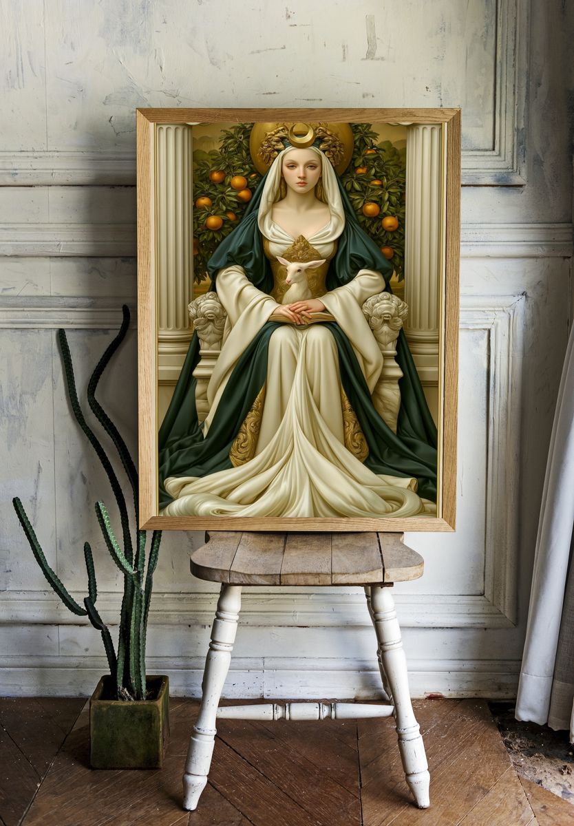 The High Priestess Tarot Poster. — room view 1