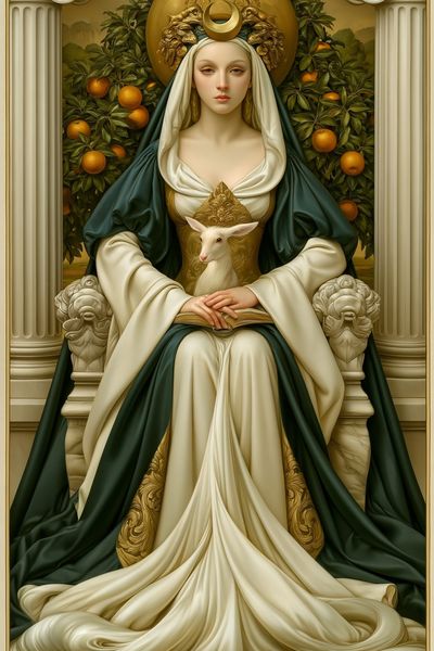 The High Priestess Tarot Poster. poster print