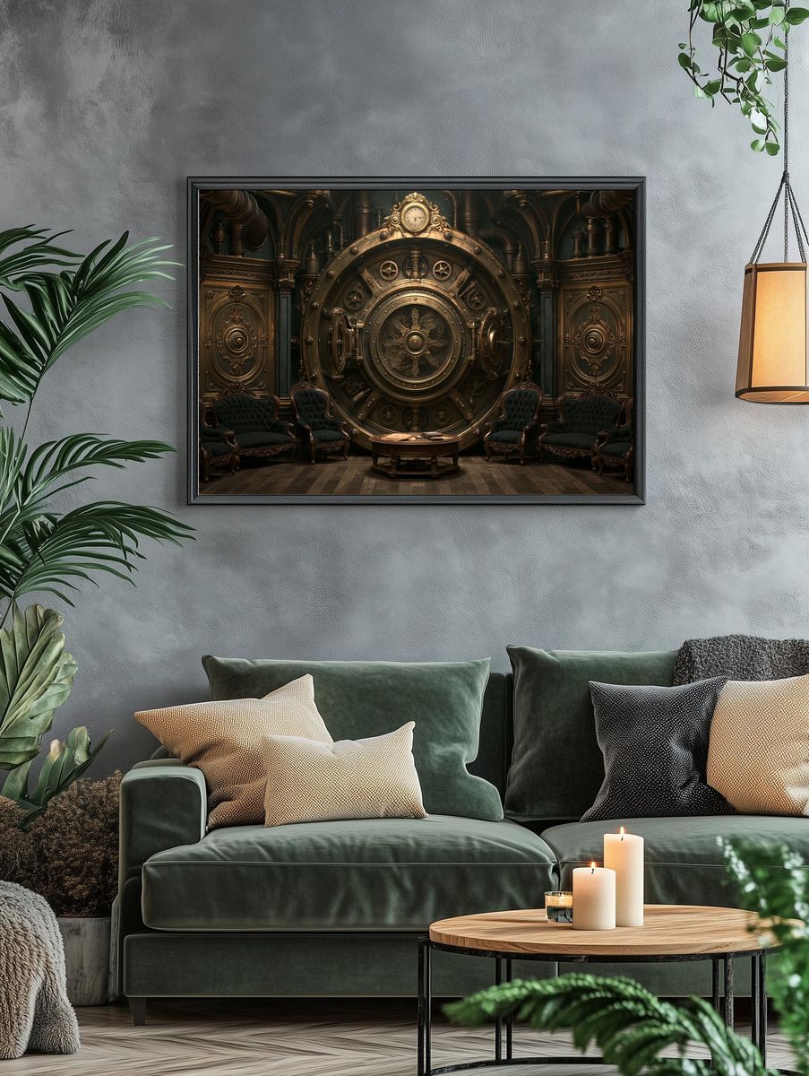 Steampunk Vault Interior Poster. — room view 4