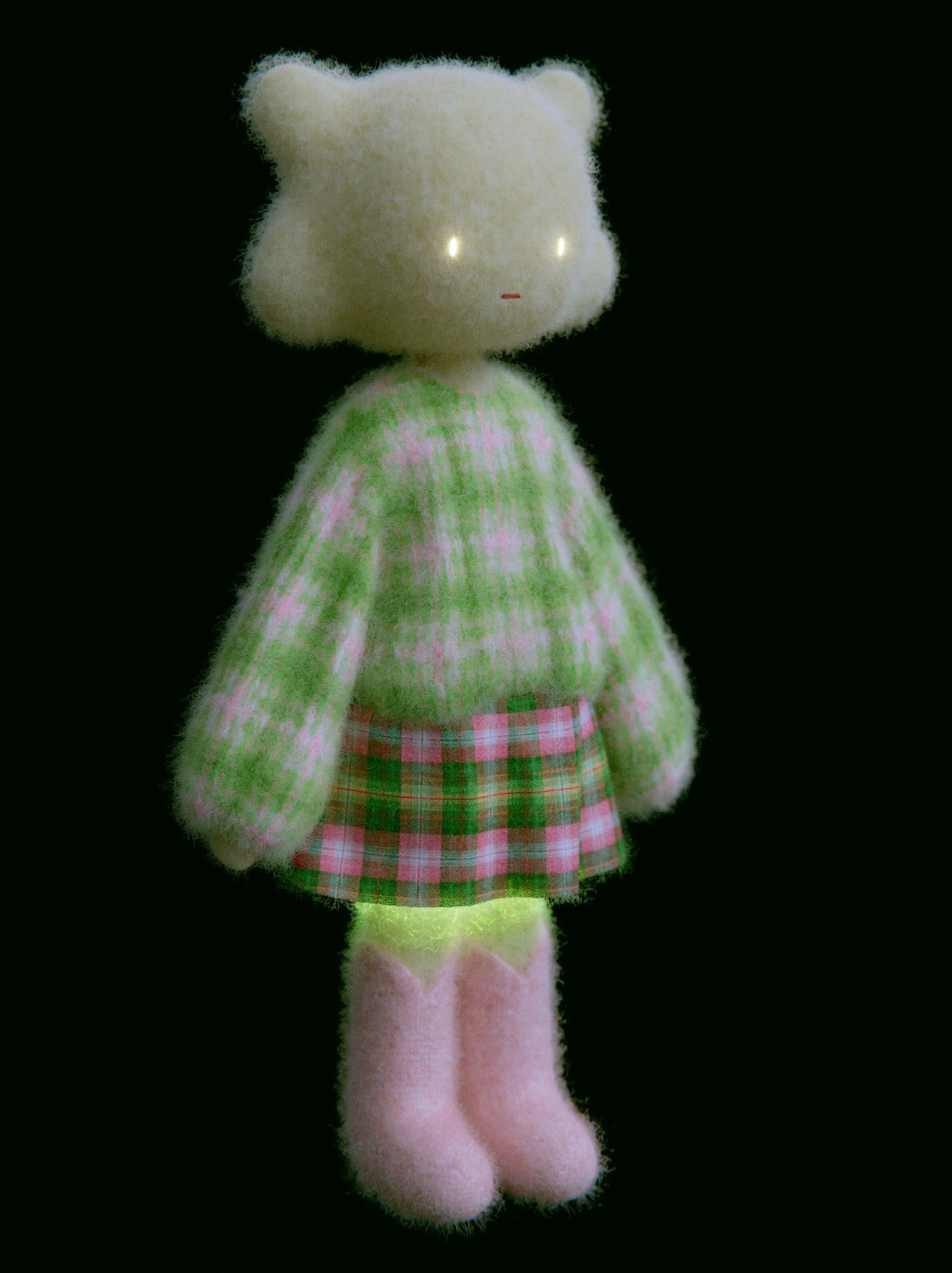 Fuzzy Plush Doll Illustration Poster. poster — illustration art