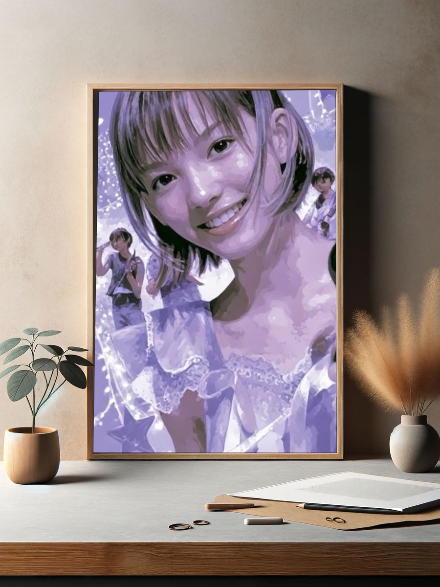 Purple Idol Portrait Poster. — room view 2